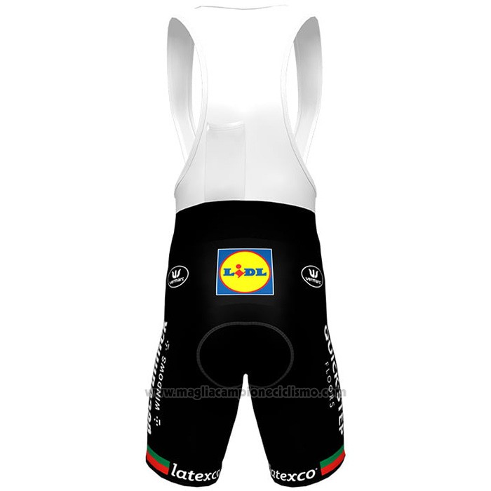2021 Abbigliamento Ciclismo Deceuninck Quick Step Bianco Manica Corta e Salopette